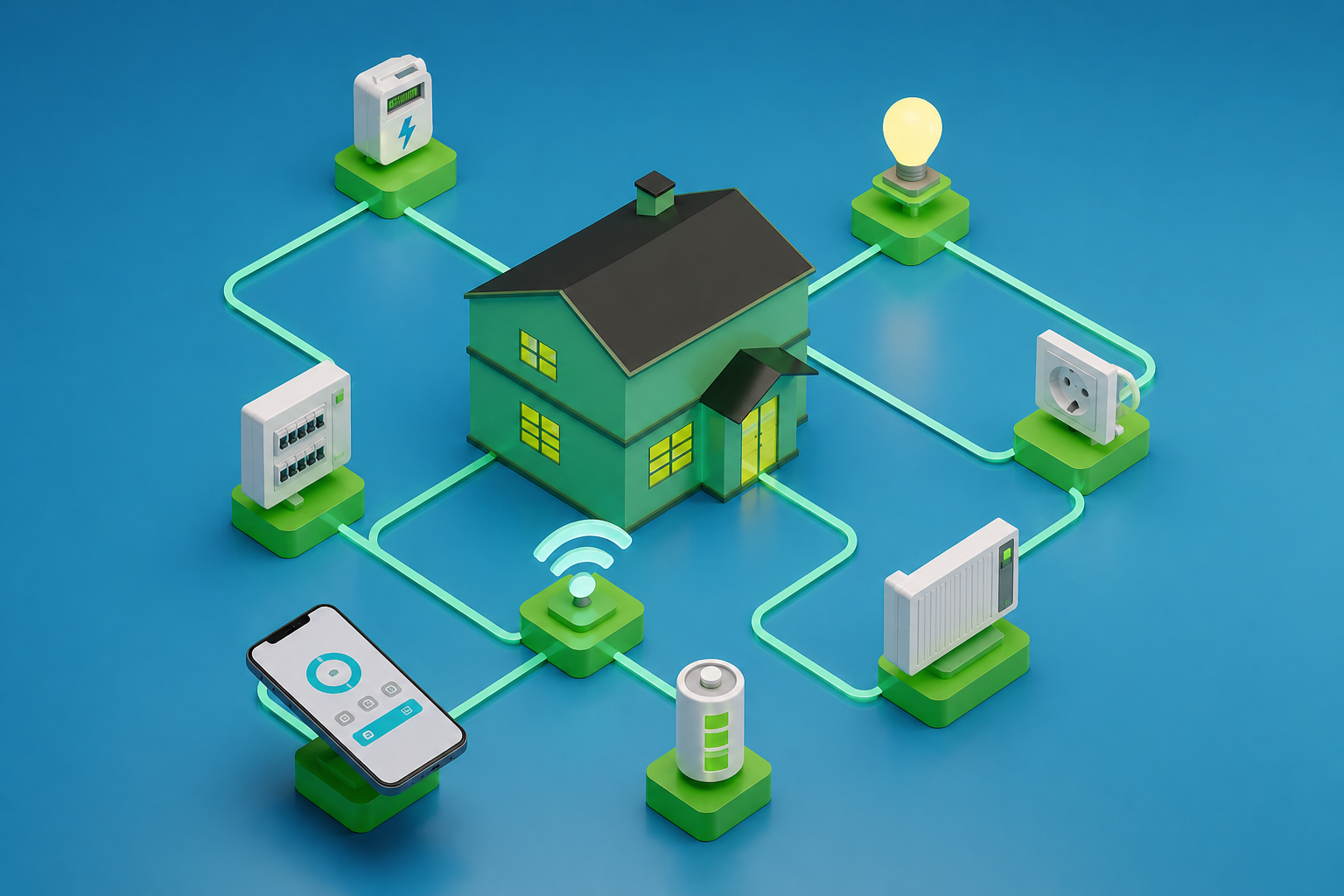 Smart home — installation électrique connectée Smart Ohm