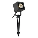 SPOT SUR PIQUET D EXTÉRIEUR NAUTILUS, LED, 3000K, IP65, CARRÉ, ANTHRACITE, 9W